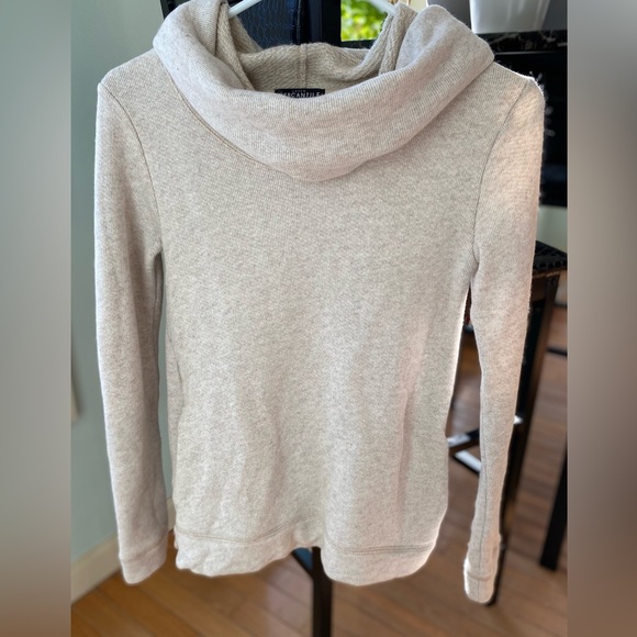 J. Crew Sweaters - J. Crew cream color Mercantile Funnel neck Sweatshirt , Cowl Neck Sweater